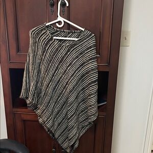 Striped Black and White Women's Top